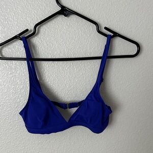 Women’s Blue Triangle Swim Top